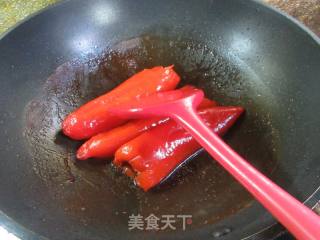 红椒塞肉的做法步骤：14
