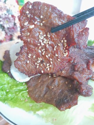 空气炸锅烤牛肉片的做法步骤：9