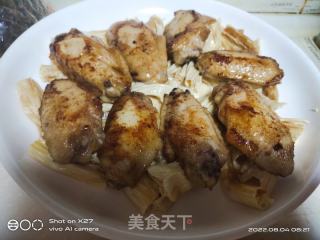 腐竹蒸鸡中翅的做法步骤：6