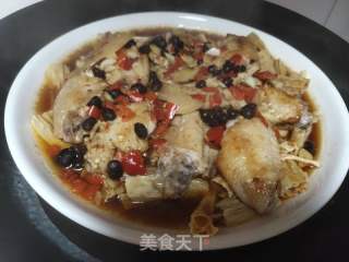 腐竹蒸鸡中翅的做法步骤：8