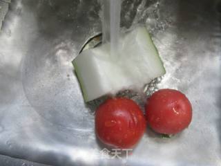 番茄炒冬瓜的做法步骤：2