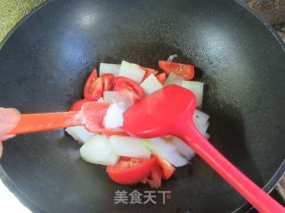 番茄炒冬瓜的做法步骤：9