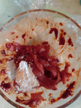 黄瓜炒肉的做法步骤：4