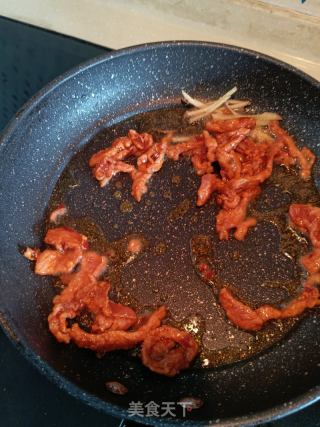 黄瓜炒肉的做法步骤：7