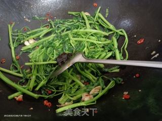 炒空心菜的做法步骤：4