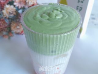 抹茶奶盖草莓牛乳的做法步骤：10