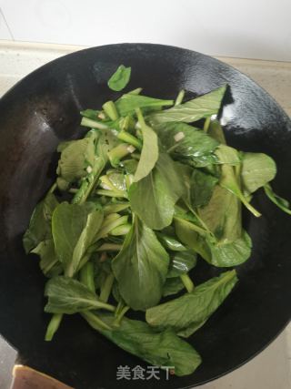 清炒菜心的做法步骤：4