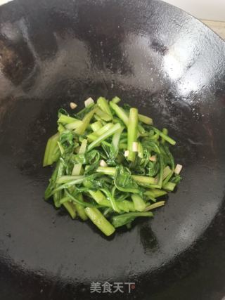 清炒菜心的做法步骤：5