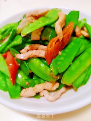 荷兰豆炒肉的做法步骤：10