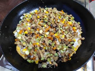 山寨版三鲜豆皮的做法步骤：13