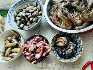 捞汁小海鲜的做法步骤：1