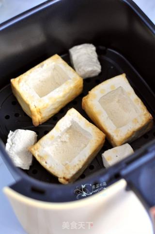 鲜味黄金豆腐盒的做法步骤：2