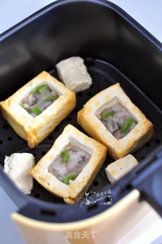 鲜味黄金豆腐盒的做法步骤：3