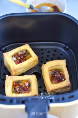 鲜味黄金豆腐盒的做法步骤：5