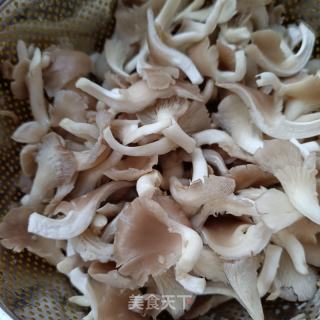 海米韭苔炒秀珍菇的做法步骤：2