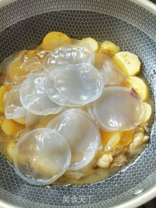 富硒土豆炖山药粉皮的做法步骤：10