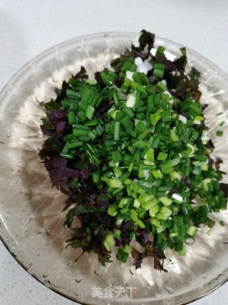 香葱紫苏拌面的做法步骤：1
