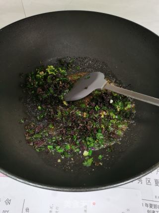 香葱紫苏拌面的做法步骤：7