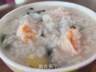 紫苏虾仁粥的做法