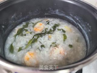 紫苏虾仁粥的做法步骤：9
