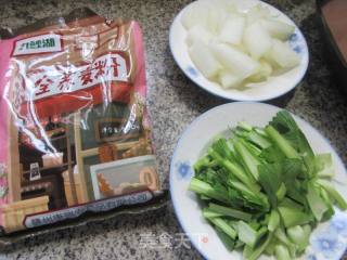 小青菜冬瓜荞麦面疙瘩的做法步骤：1