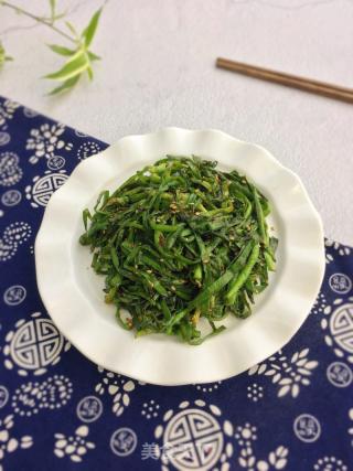 空气炸锅烤韭菜的做法步骤：9