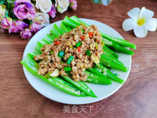 肉末秋葵的做法步骤：9