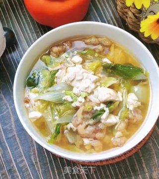 酥肉豆腐汤的做法步骤：8
