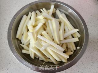 茄子肉丝焖面的做法步骤：2