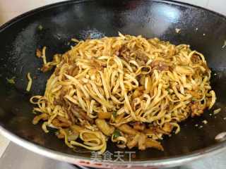 茄子肉丝焖面的做法步骤：12