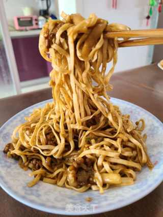 茄子肉丝焖面的做法步骤：14