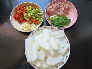 肉末冬瓜的做法步骤：1