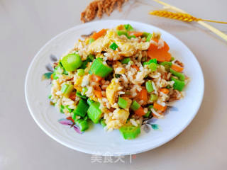 秋葵鸡蛋炒饭