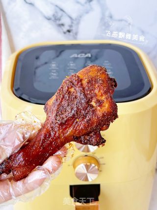 ‼️香辣诱人????外焦里嫩的空气炸锅香辣烤鸡腿的做法步骤：17