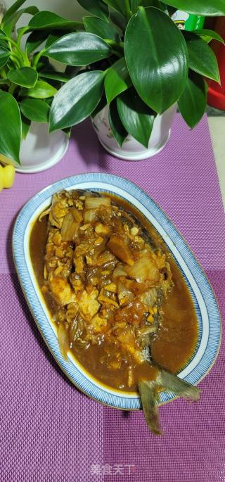 辣白菜烧鲳鱼的做法步骤：10