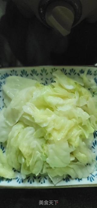 葱油淋手撕包菜的做法步骤：5