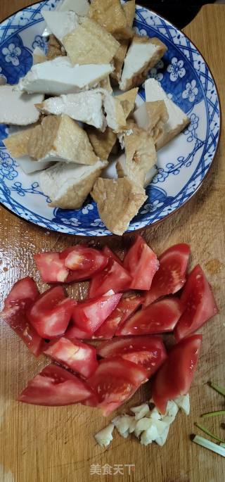 番茄豆腐烧肉的做法步骤：3