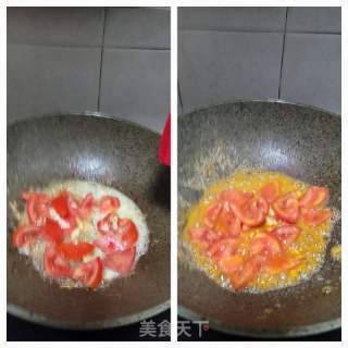 番茄豆腐烧肉的做法步骤：5