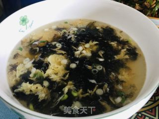 虾皮紫菜蛋花汤的做法步骤：6