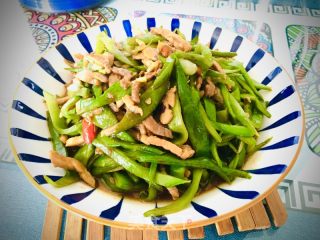 刀豆炒肉丝的做法步骤：14