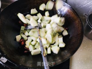 干辣椒烧南瓜的做法步骤：4