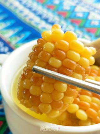 香糯玉米炖石橄榄鸡汤的做法步骤：8
