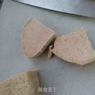 煮肉拌人参苗的做法步骤：4