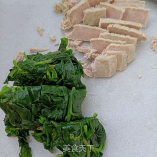 煮肉拌人参苗的做法步骤：7
