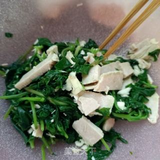 煮肉拌人参苗的做法步骤：11