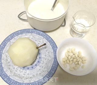 杏仁秋梨汁的做法步骤：1