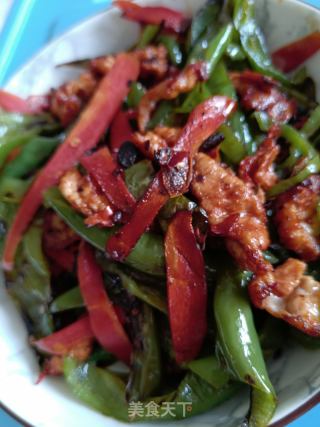 青椒炒肉的做法步骤：9