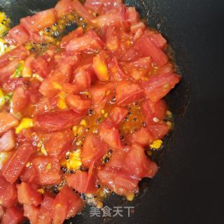 番茄鸡蛋汤年糕的做法步骤：7