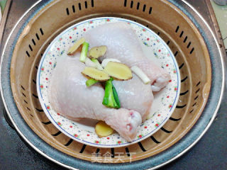 葱油蒸鸡腿的做法步骤：4