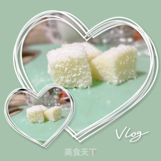 椰蓉牛奶小方的做法